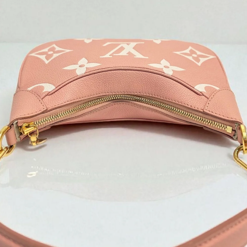 Louis Vuitton Bagatelle Bicolor Monogram Empreinte Leather Pink Crossbody Bag